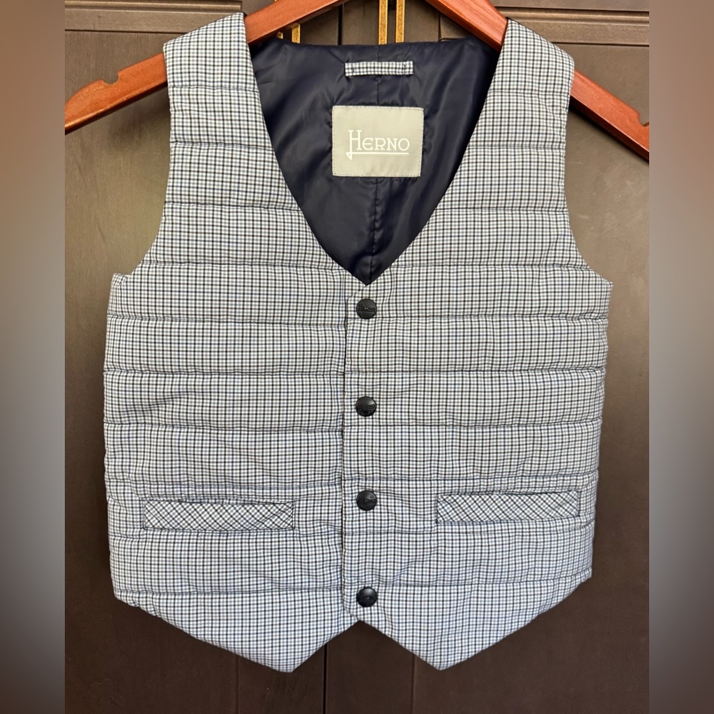 Herno Boys Reversible Puffer Vest Size 8A
